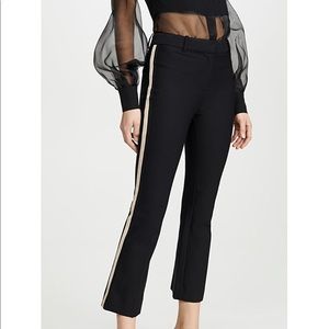 Derek Lam 10 Crosby Tuxedo Stripe Cropped Flare Pants